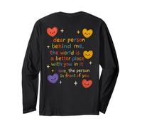 Une Personne chère, Une Source d'inspiration et de Bien-être, derrière Moi, l'humanité, l'amour Manche Longue