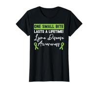 Une Petite bouchée Dure Une Vie de Sensibilisation à la maladie de Lyme T-Shirt Graphique avec Valeur, Femme, Noir, XS
