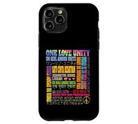 Une Phrase d'unité d'amour dans différentes Langues dans Le Monde Entier - Heal Coque pour iPhone 11 Pro