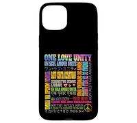 Une Phrase d'unité d'amour dans différentes Langues dans Le Monde Entier - Heal Coque pour iPhone 15 Plus