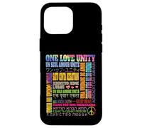 Une Phrase d'unité d'amour dans différentes Langues dans Le Monde Entier - Heal Coque pour iPhone 16 Pro Max