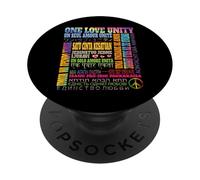 Une Phrase d'unité d'amour dans différentes Langues dans Le Monde Entier - Heal PopSockets PopGrip Adhésif