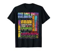 Une Phrase d'unité d'amour dans différentes Langues dans Le Monde Entier - Heal T-Shirt