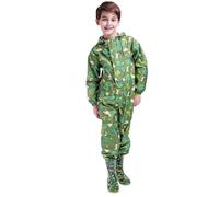 Une PièCe Combinaison De Pluie GarçOn Et Tout-Petit Enfant ImperméAble avec Capuche Tenue Manches Longues VêTements Suit Impermeable RéFléChissante Casual L'ExtéRieur Outdoor