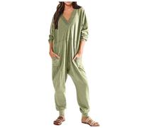 Une Pièce Combinaisons De Nuit Femme Combinaison Coton Doux Boutonnage Devant Lavage Machine Pratique Soirée Maison Automne Hiver Léger Sans Contrainte Fermeture Pression Matière Extensible Liberté