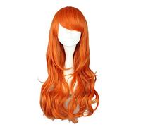UNE PIÈCE Nami 2 ans plus tard Orange longue perruque frisée Costume de Cosplay résistant à la chaleur cheveux synthétiques femmes fête Cosplay perruques