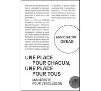 Une place pour chacun, une place pour tous Manifeste pour l'inclusion - Oreag - Le Bord De L'eau Eds - broché - Essai