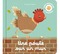 Une poule sur un mur