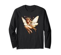 Une princesse féérique magique avec une couronne scintillante et une breloque Manche Longue