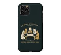 Une Procrastination Amusante du Cat Council pour Les Amoureux des Chats Coque pour iPhone 11 Pro
