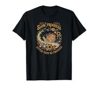 Une Progression Lente Vaut Mieux Que Pas de progrès Escargot Floral Amusant T-Shirt