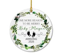 Une Raison De Plus D'Être Joyeux Ornement Suspendu Décoratifs Décoration De Noël A Suspendre Céramique Pendentif De Noël pour Fête Jardin Salon