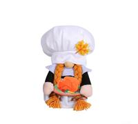 Une ravissante poupée nain en peluche parfaite pour vos décorations d'automne, ajoute du charme et de la chaleur pendant la saison des vacances (A)