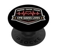 Une RCR Plus Dure et Plus Profonde Sauve des Vies PopSockets PopGrip Adhésif