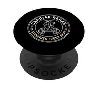 Une rééducation Cardiaque Plus Forte à Chaque Battement de récupération de la santé Cardiaque PopSockets PopGrip Adhésif