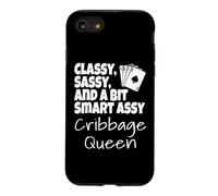 Une Reine du Cribbage Chic et Un Peu Intelligente et drôle Coque pour iPhone SE (2020) / 7/8