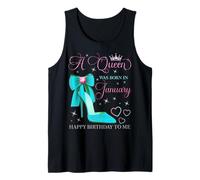 Une Reine est née en Janvier. Joyeux Anniversaire à Moi Débardeur