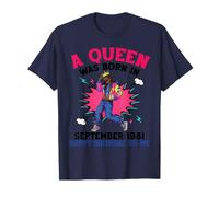 Une Reine est née en Septembre 1981 Joyeux Anniversaire à Moi, Fille T-Shirt