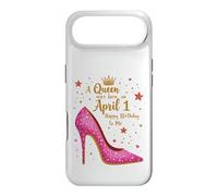 Une Reine est née Le 1er Avril Célébration d'anniversaire Glamour Coque pour iPhone Air