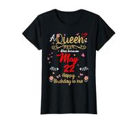 Une Reine est née Le 22 mai (22e Anniversaire) T-Shirt