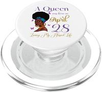 Une Reine est née Le 28 Avril et a vécu ma Vie bénie Mignonne PopSockets PopGrip pour MagSafe
