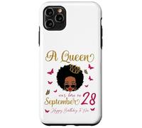Une Reine est née Le 28 Septembre. Joyeux Anniversaire à Moi Coque pour iPhone 11 Pro Max