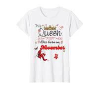 Une Reine est née Le 4 Novembre (4e Anniversaire de Naissance) T-Shirt