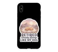 Une retraitée drôle VIT Enfin comme ma mère Chienne à la Retraite Coque pour iPhone XS Max