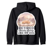 Une retraitée drôle VIT Enfin comme ma mère Chienne à la Retraite Sweat à Capuche