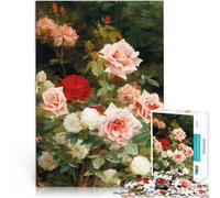 Une roseraie Puzzle 1000 pièces pour Adolescents Aidez Le Cerveau à exercer des Jouets addictifs pour cultiver la Patience Décoration Parfaite 38x26cm