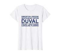 Une Rue de Key West, en Floride, nomme Duval Bold Keys Souvenir T-Shirt Graphique avec Valeur