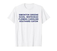 Une Rue de Key West, en Floride, nomme Duval Keys Souvenir T-Shirt Graphique avec Valeur, Homme, Blanc, S