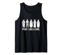 Une Sainte catholique Prie comme Une Fille Débardeur