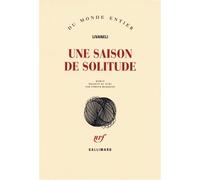 Une saison de solitude - Zülfü Livaneli - Gallimard - broché - Roman