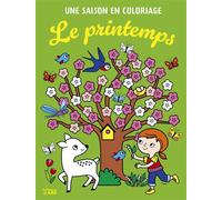 Une saison en colo - printemps Une saison en coloriage - Corinne Lemerle - Lito - broché - Document jeunesse