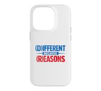 Une Satire Politique Amusante pour des Raisons différentes Coque pour iPhone 14 Pro