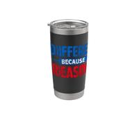 Une satire politique amusante pour des raisons différentes Gobelet isotherme en acier inoxydable double paroi