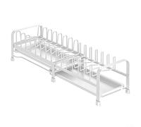 Une solution pratique. Cet égouttoir à vaisselle réglable est parfait pour tous ceux qui cherchent à optimiser leur espace de cuisine (blanc)
