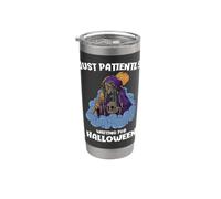 Une sorcière laide attend patiemment Halloween Gobelet isotherme en acier inoxydable double paroi