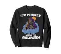 Une sorcière laide Attend patiemment Halloween Sweatshirt