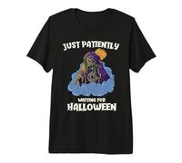 Une sorcière laide Attend patiemment Halloween T-Shirt Haut de Gamme