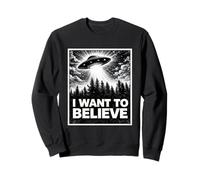Une Source d'inspiration pour Les Amateurs d'ovnis extraterrestres Classiques de I Want to Believe Sweatshirt