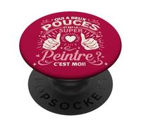 Une Super Peintre Idée Cadeau Pour Artiste Peintre Femme PopSockets PopGrip Adhésif