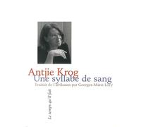 Une syllabe de sang
