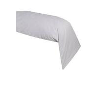 Une taie de traversin en coton gris perle 45 x 185 cm