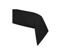 Generique Taie de traversin CONFORT 100% coton Noir 45x185 cm OEKO-TEX