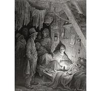 Une tanière d'opium dans les bidonvilles de l'est de Londres XIXe siècle. Après une illustration de Gustave Dor dans l'édition américaine de Londres de 1890 : un pèlerinage écrit par Blanchard Jerrold