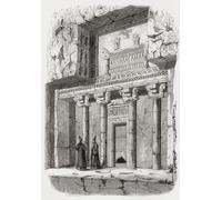 Une tombe près de Persépolis, la capitale cérémonielle de l'Empire achéménide vu ici au XIXe siècle. De Monuments de tous les Peuples publié 1843. Poster imprimé par Ken Welsh (11 x 17)