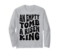 Une Tombe Vide, Un Roi Risen Christian Men & Women Loves God Manche Longue