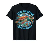 Une tortue de mer cool, sauve l'océan, sauve la planète T-Shirt